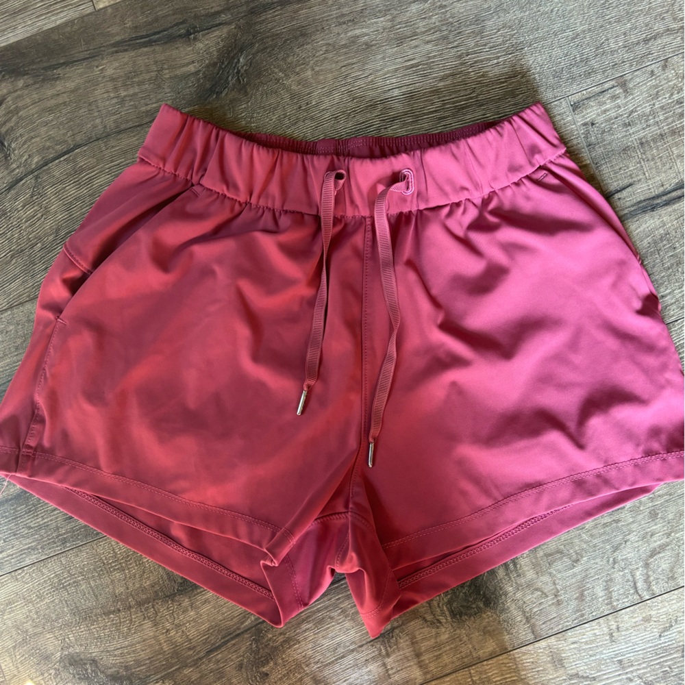 Pink athletic shorts